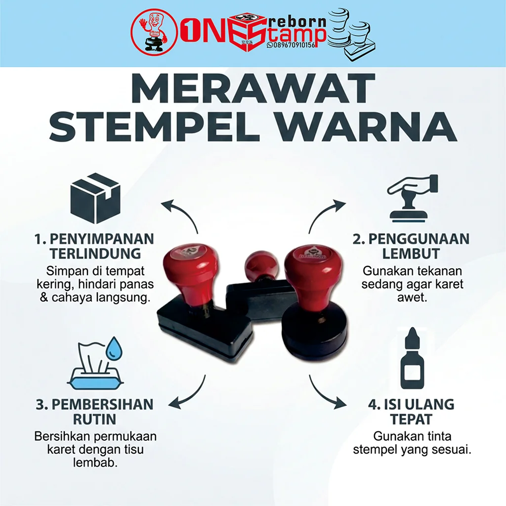 Tips Merawat Stempel Warna